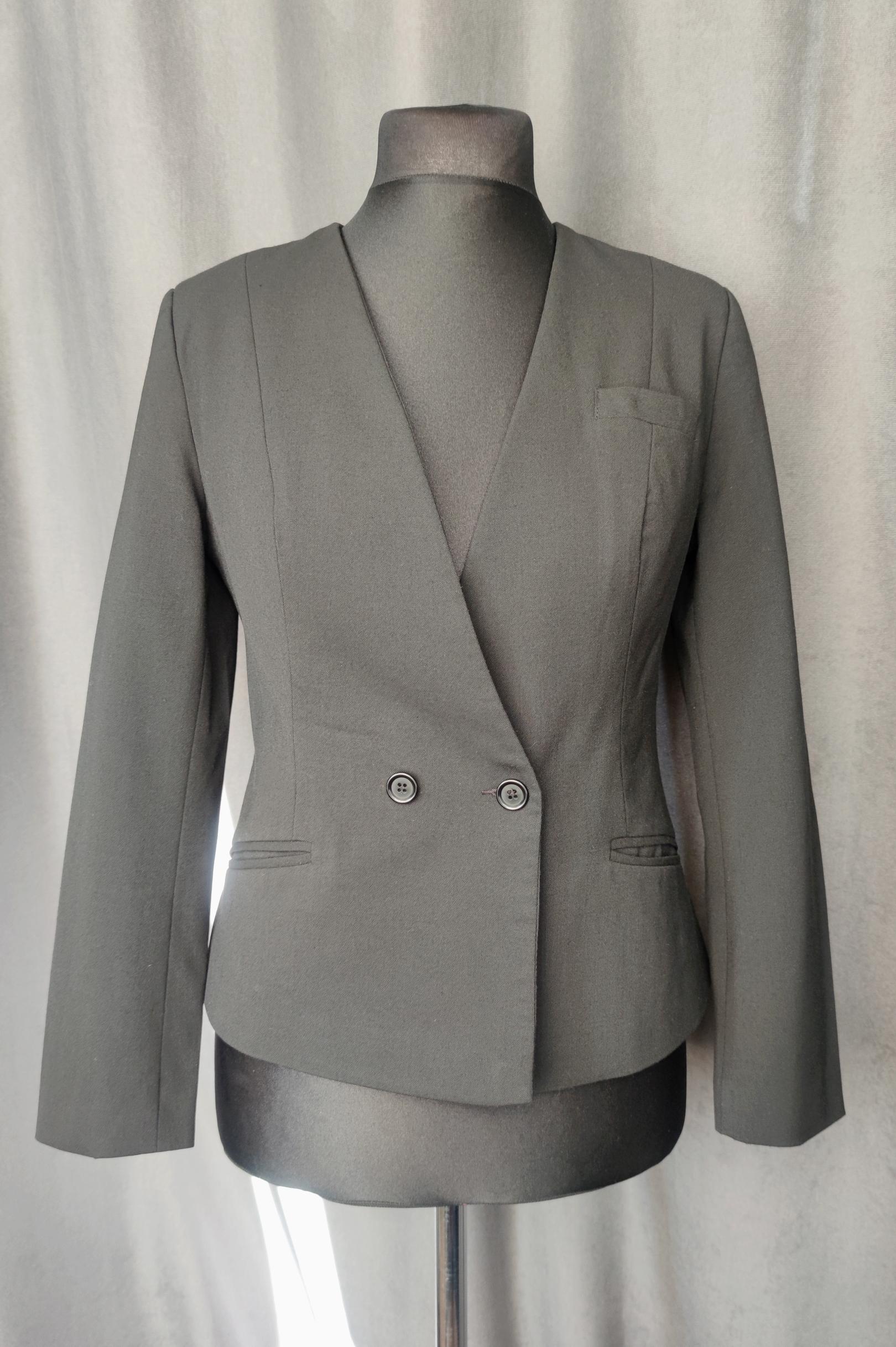 Cabin crew. Female black jacket